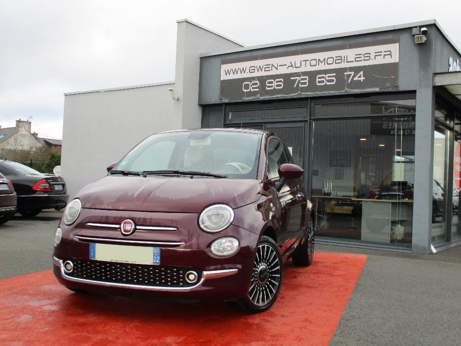 image voiture FIAT 500  1.2 69 ch Eco Pack S/S Lounge UCONNECT APPLE CAR PLAY 